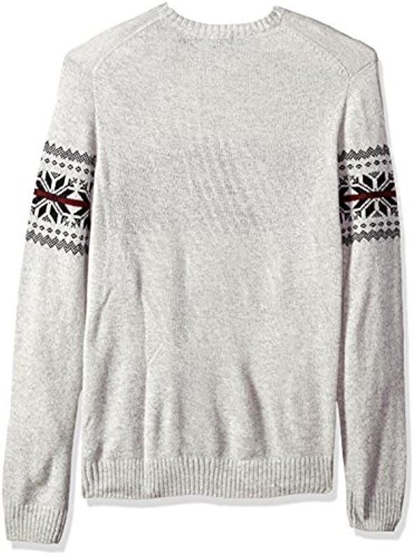 Dickies Mens Big and Tall Ragg Wool Nordic Crew Pullover