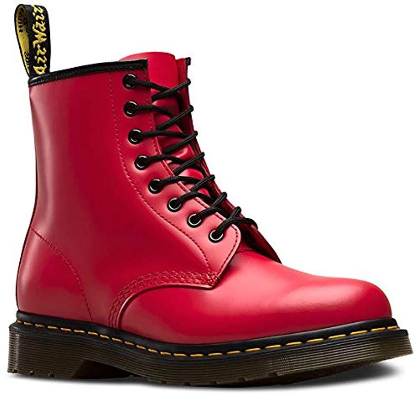 Dr. Martens 1460 Smooth Colour Pop Boots (satchel Red) | Lyst UK