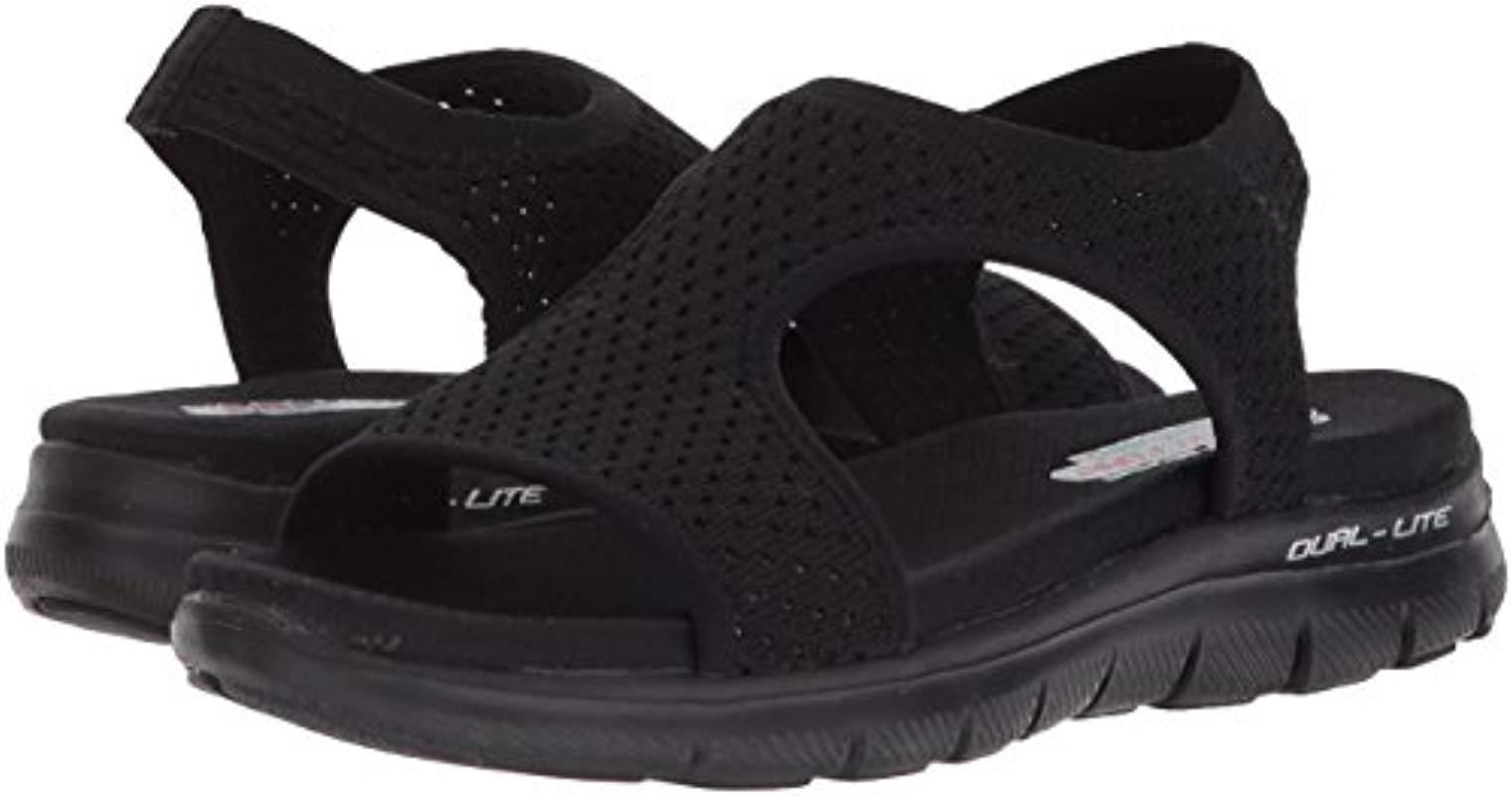 Skechers Flex Appeal Deja Vu in Black Lyst UK