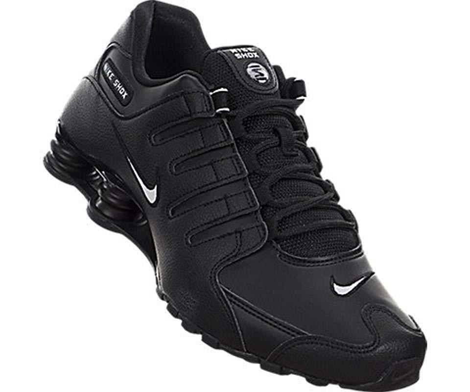 Nike S Shox Nz Black White Leather Trainers 11 Uk for Men | Lyst UK