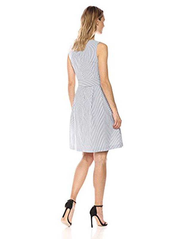 anne klein seersucker dress