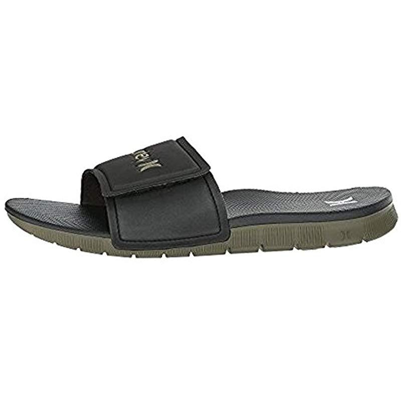 Hurley Fusion 2.0 Thong Flip-flop in Black for Men | Lyst