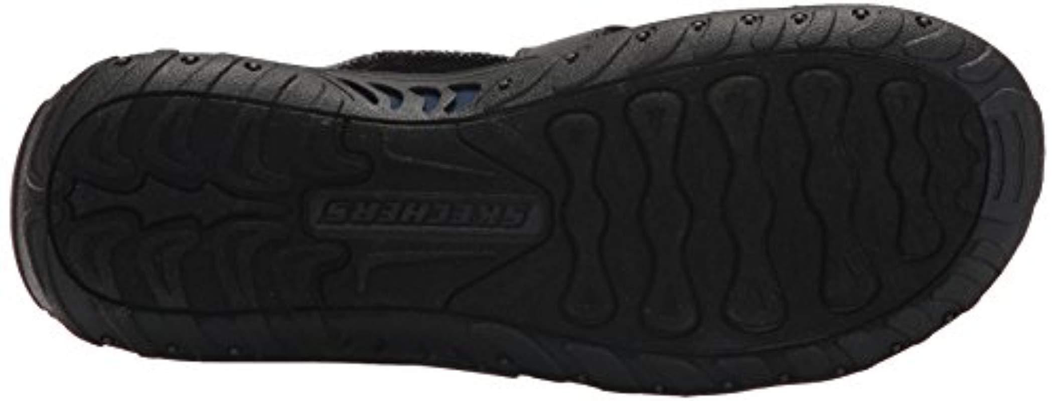 Skechers Reggae-Soundproof-Thong Slide Multi-strap Sandal in Black - Lyst