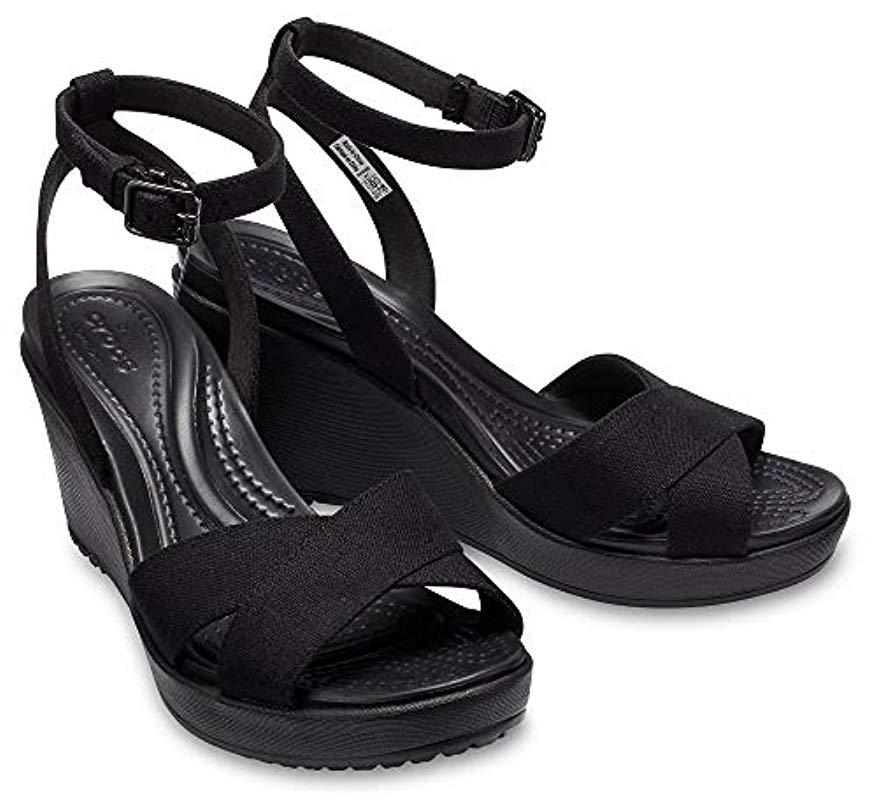 crocs leigh 2 women's wedge sandals