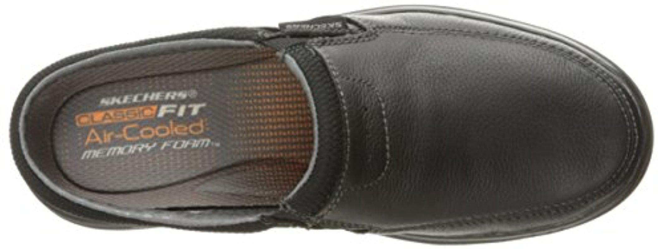 Skechers Leather Porter Vamen Slipon Loafer in Black for Men Lyst