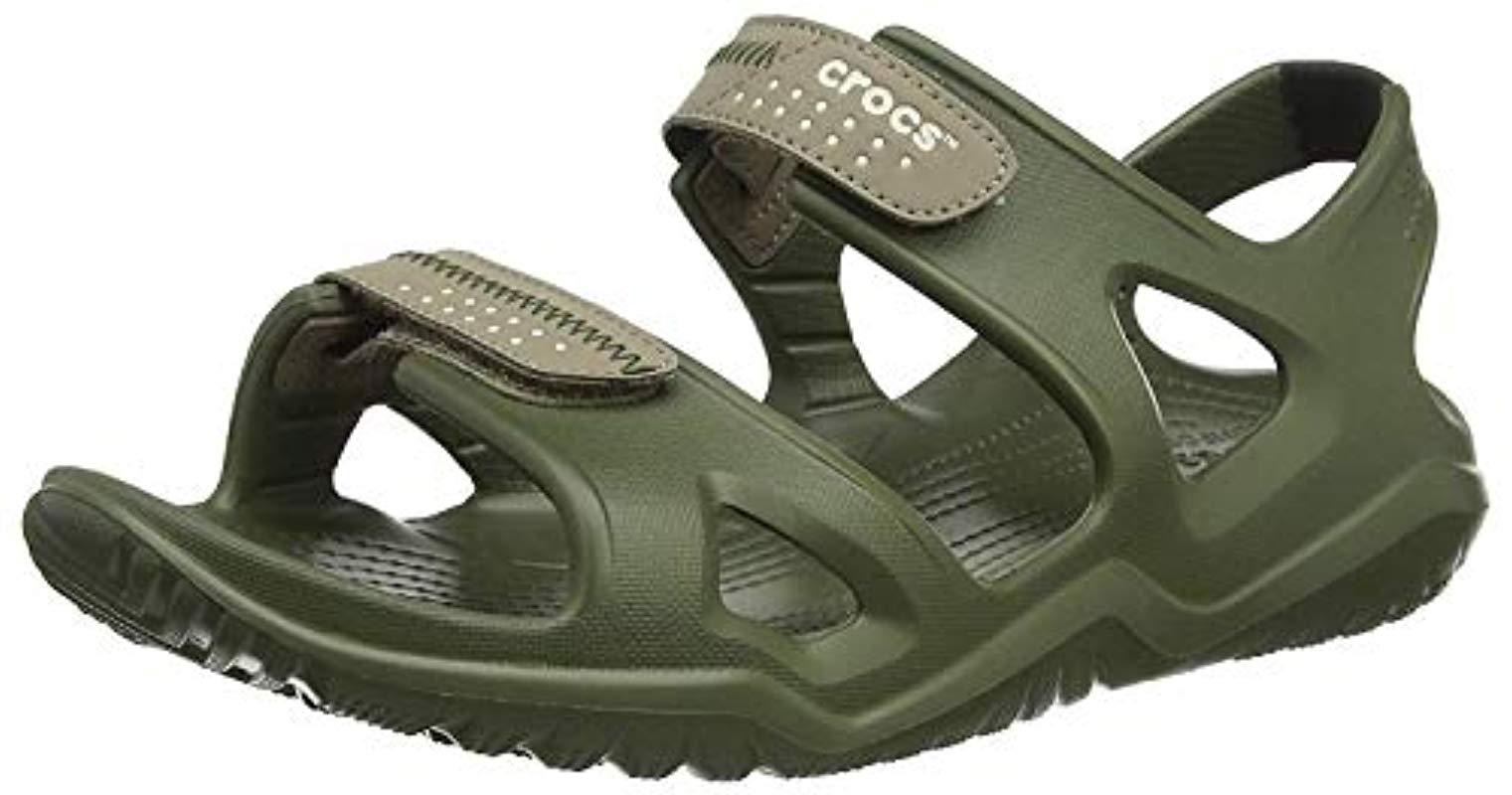 Crocs™ Swiftwater River Sandal in Army/Khaki (Green) for Men | Lyst