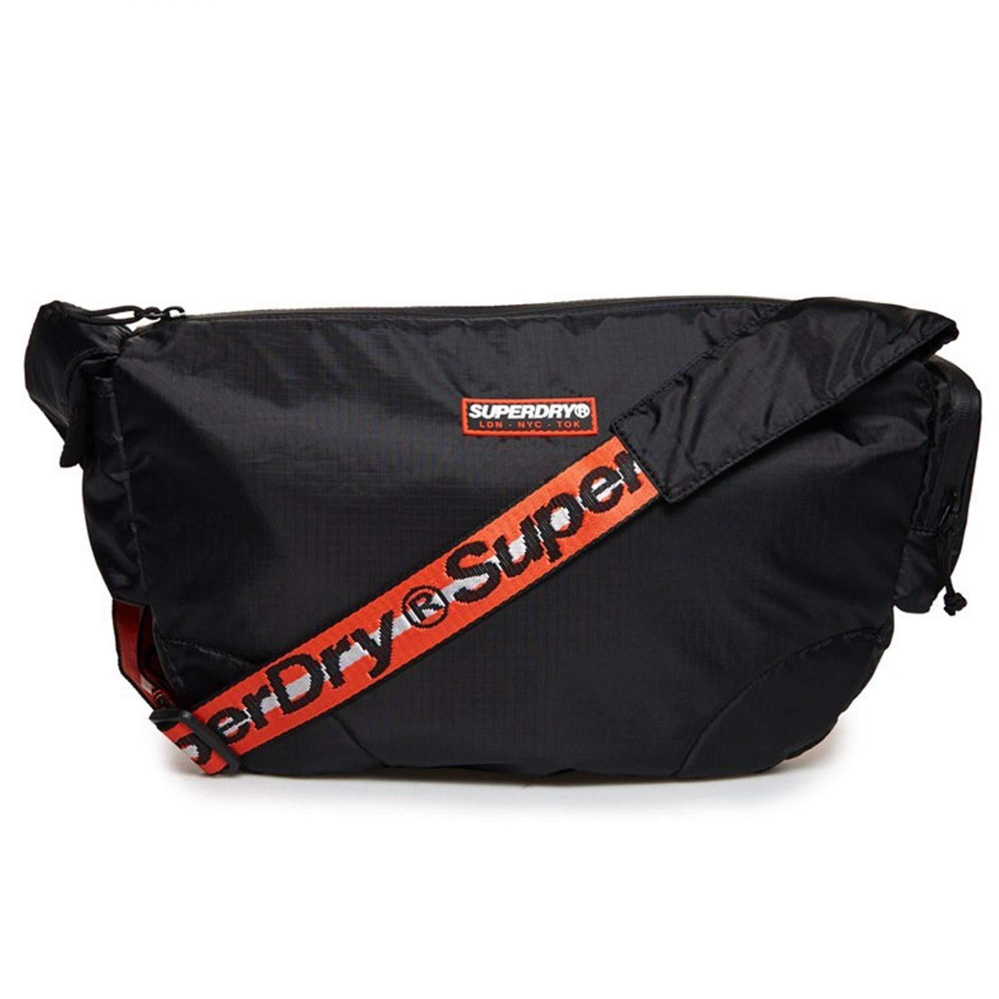 Superdry Rubber Damon Side Messenger Bag 02a One Size in Black for Men |  Lyst UK