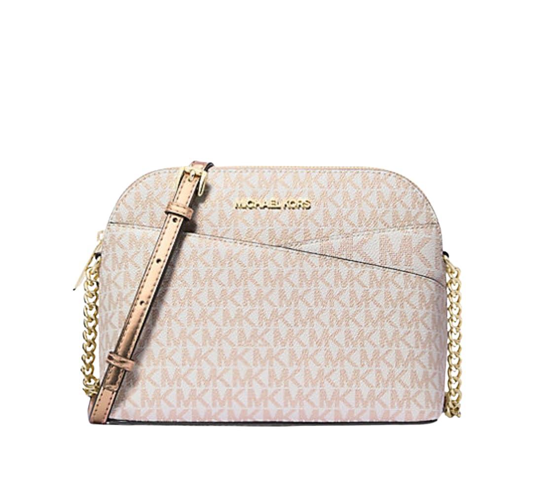 Michael kors rose gold crossbody purse hotsell