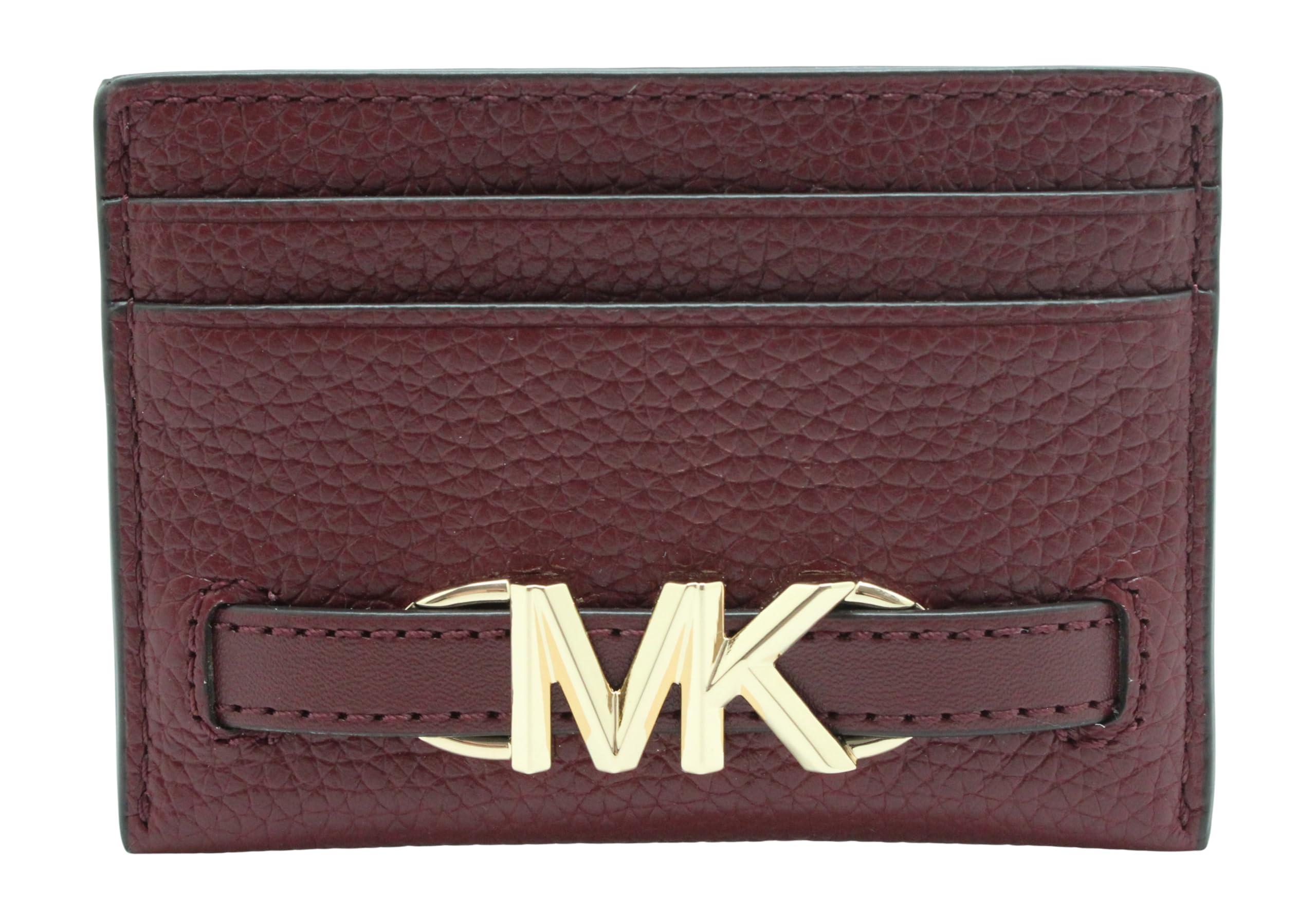 Michael Kors Reed Large Card Holder Wallet Mk Signature Logo Leather in Purple Lyst UK