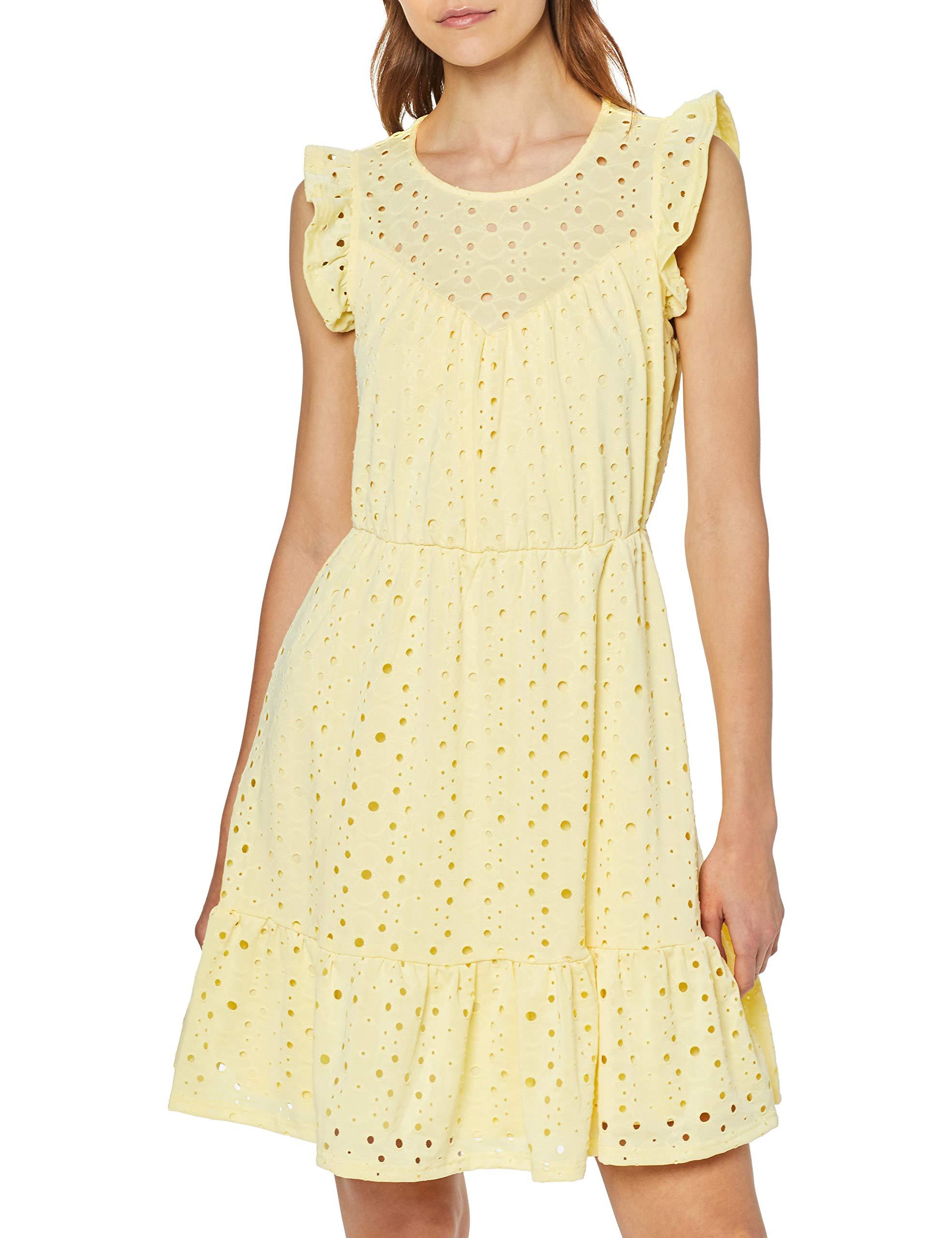 Vero Moda Vmsally Sl Short Dress Jrs in Yellow - Lyst