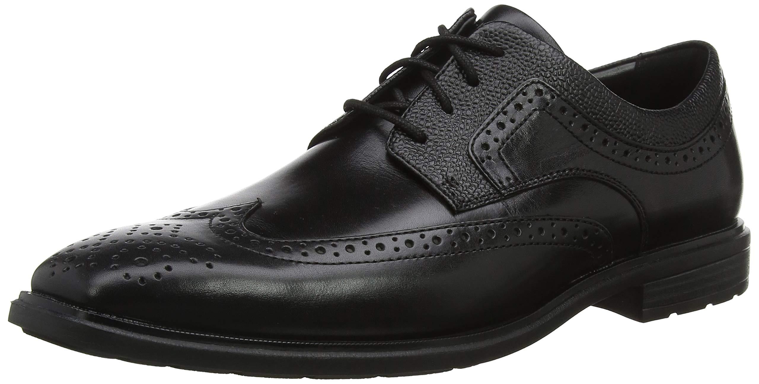 Rockport Dustyn Waterproof Wingtip Brogues in Black for Men Lyst UK