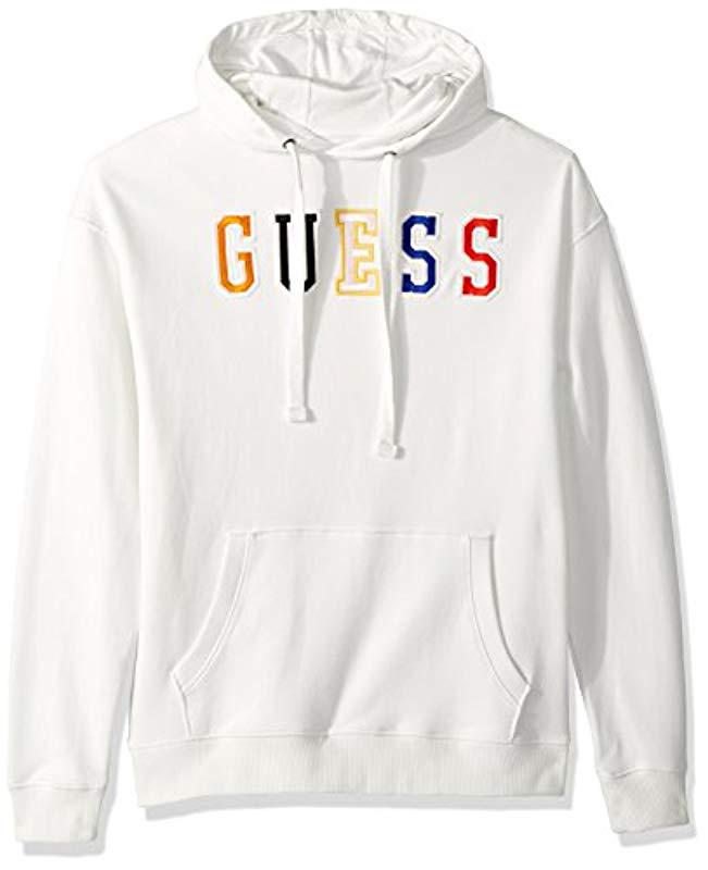 guess hoodie white