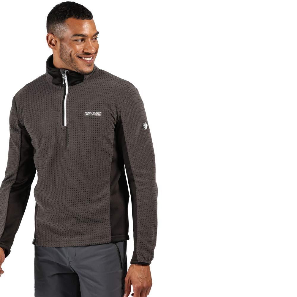 Regatta Boswell' Extol Stretch Overhead Half Rits Grid Fleece in