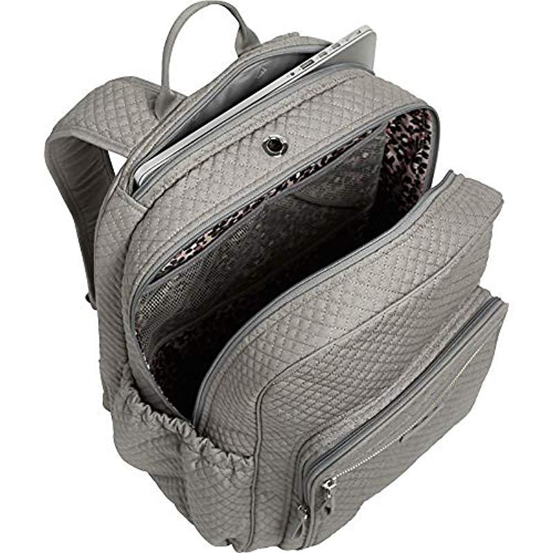grey vera bradley backpack