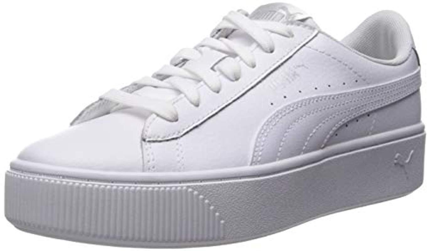 puma vikky stacked white