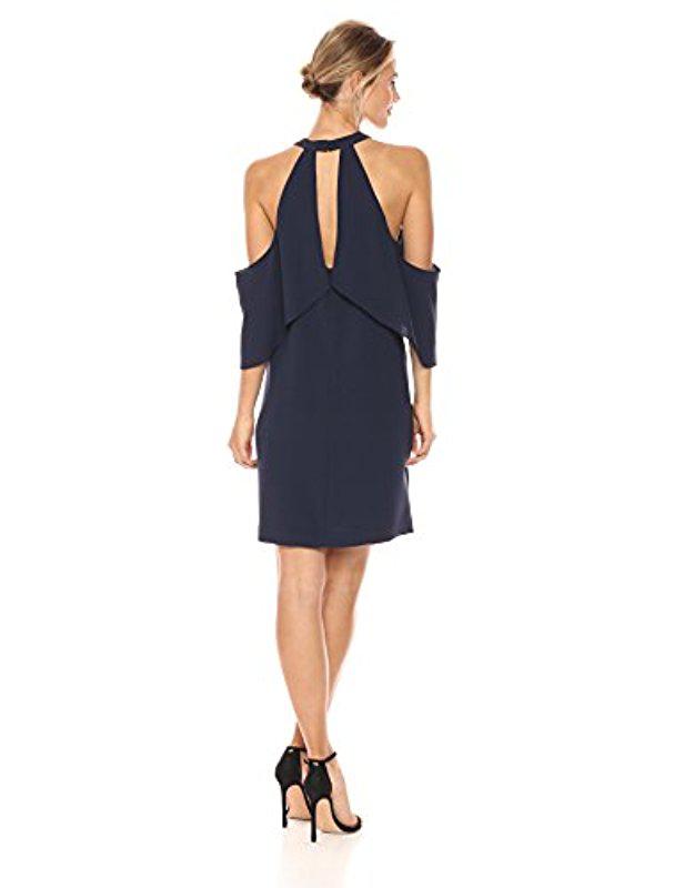 bcbg cold shoulder dress