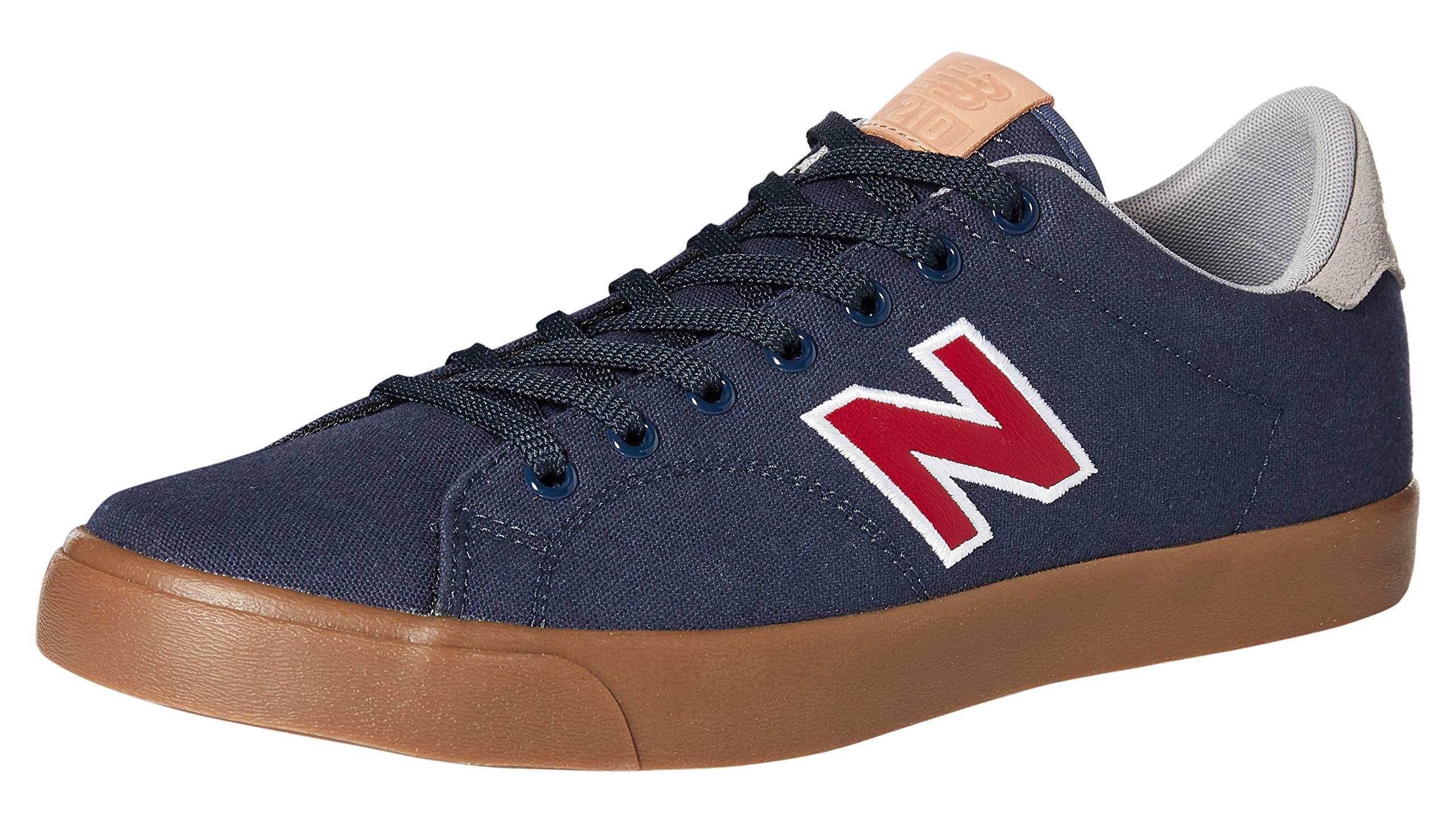 New Balance Leather 210v1 Skate Shoe Sneaker in Navy/Red (Blue) for Men
