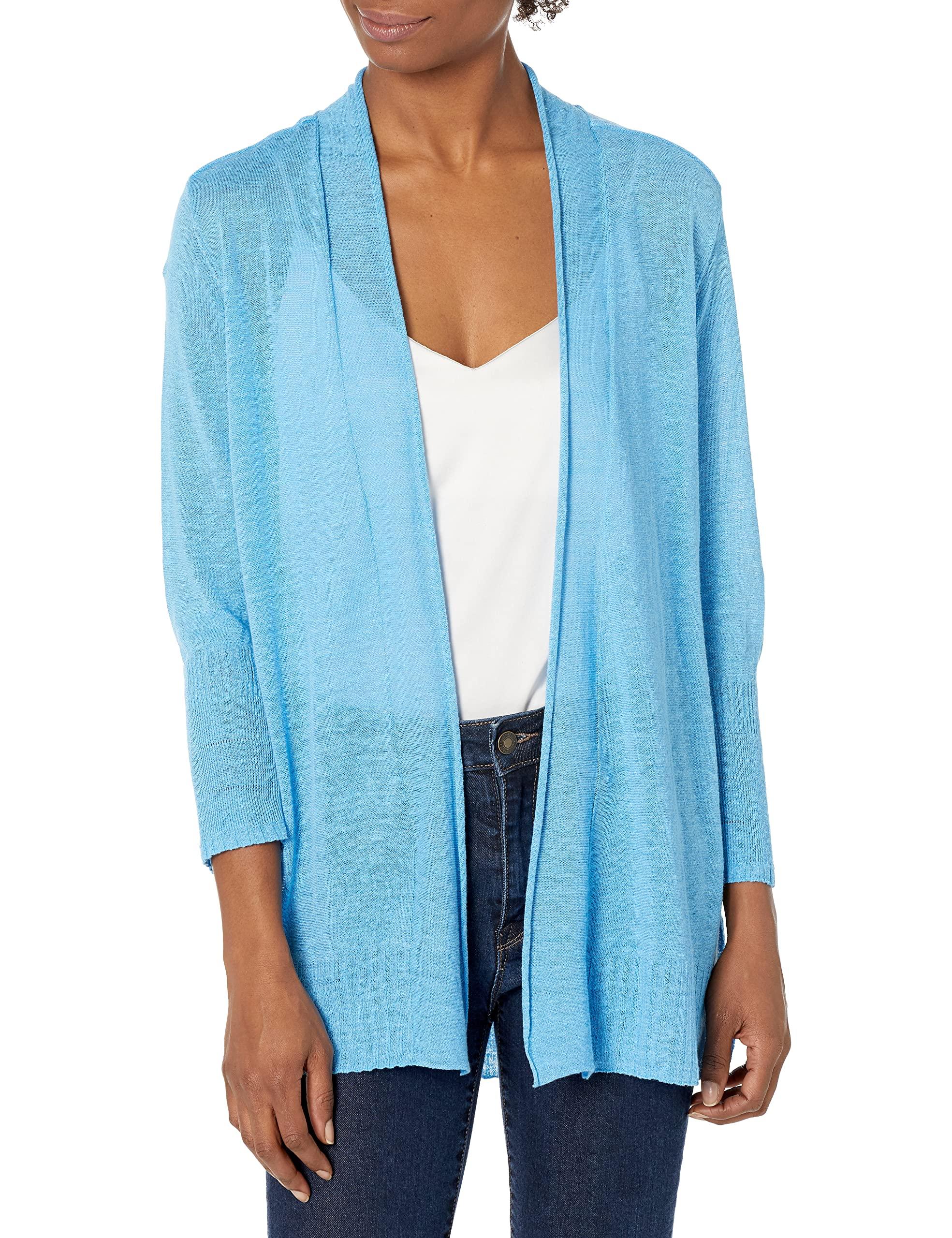 NIC+ZOE Nic+zoe Petite Go To Featherweight Cardigan in Blue | Lyst