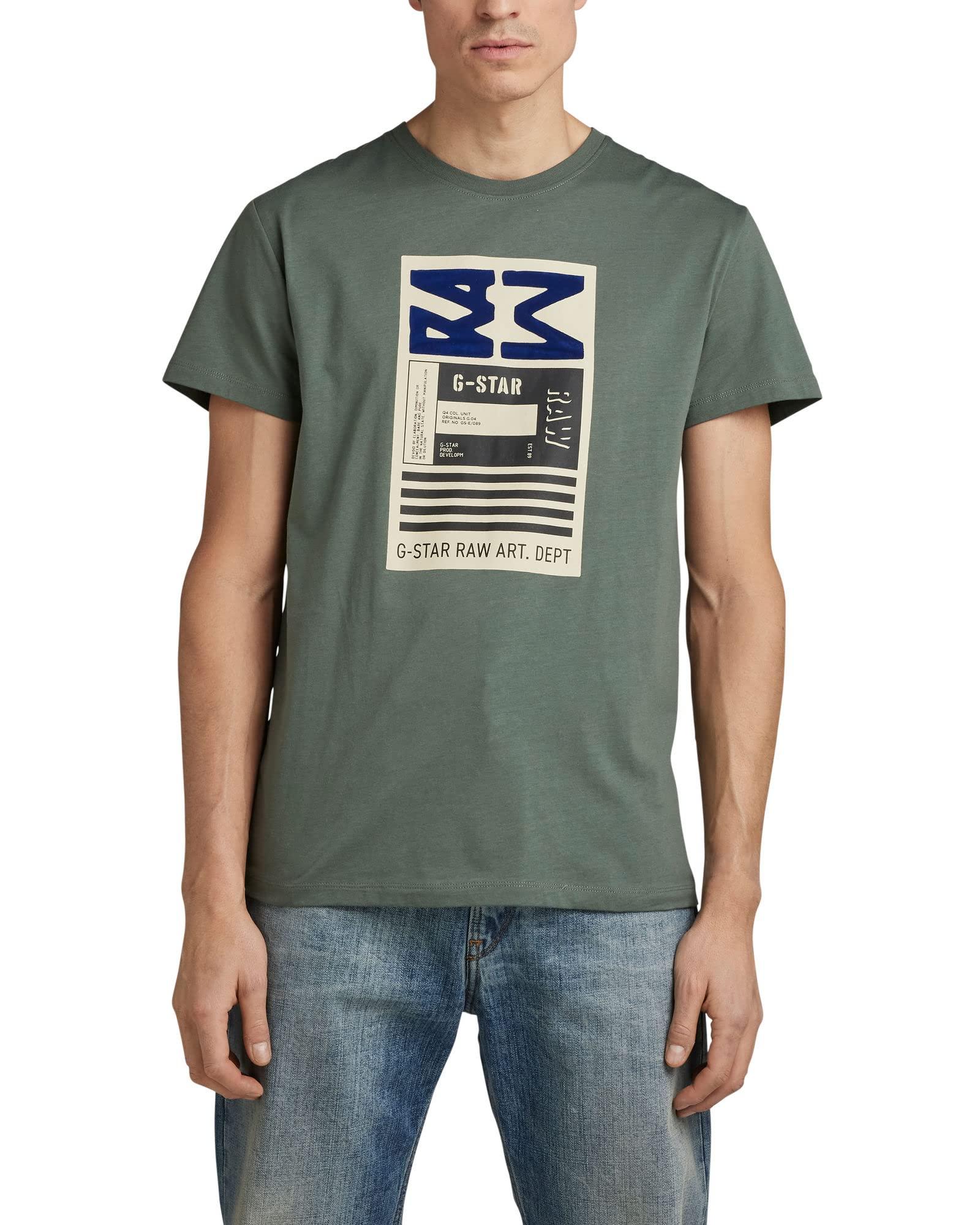 G-Star RAW Premium Graphic T-shirt in Green for Men | Lyst