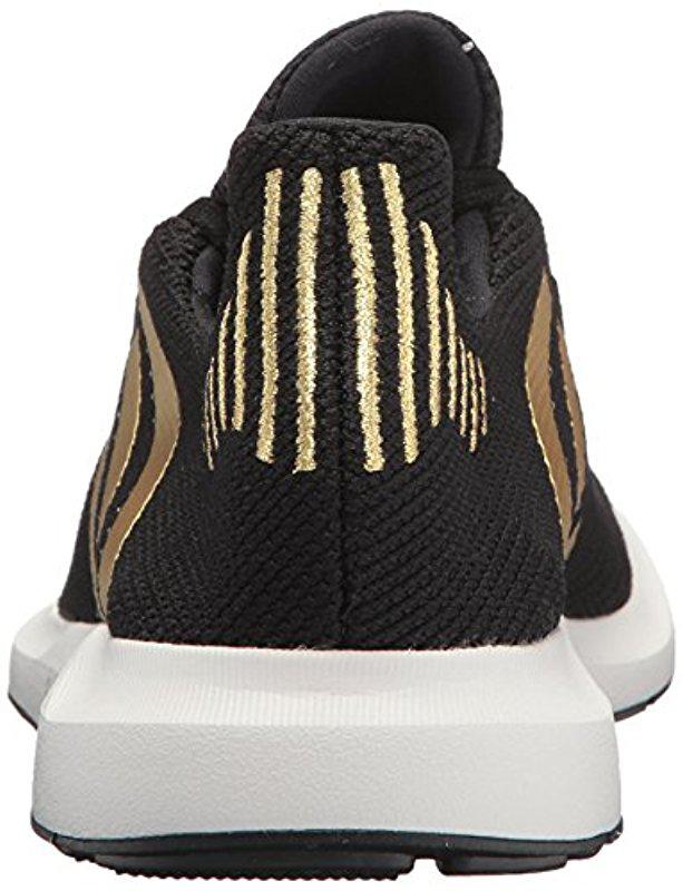 adidas Originals Lace Swift Run W, Black/gold Metallic/white, 6 M Us | Lyst