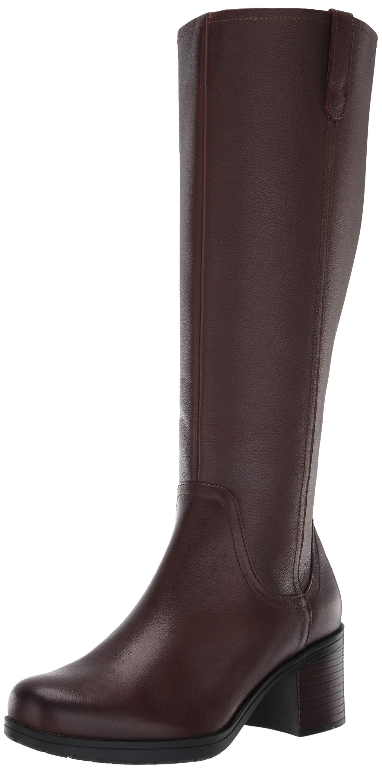 Clarks Rubber Hollis Moon Ws Knee High Boot in Mahogany Leather (Brown) |  Lyst
