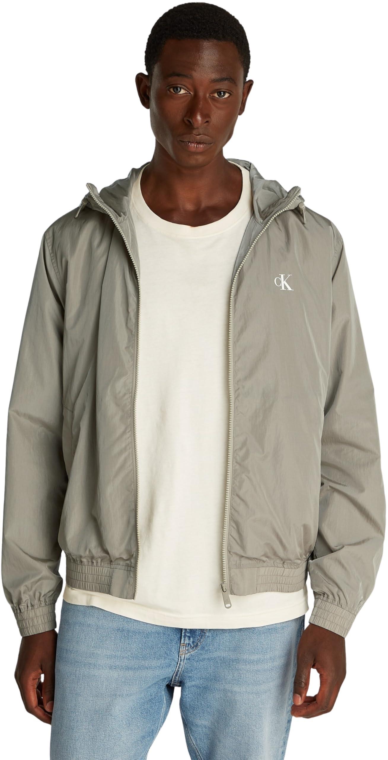 Calvin Klein 's Lightweight Nylon Windbreaker With Hood for Men