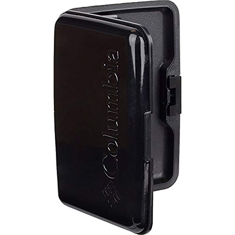 Columbia Metal Hard Case Rfid Credit Card Holder Wallet in Black for Men |  Lyst