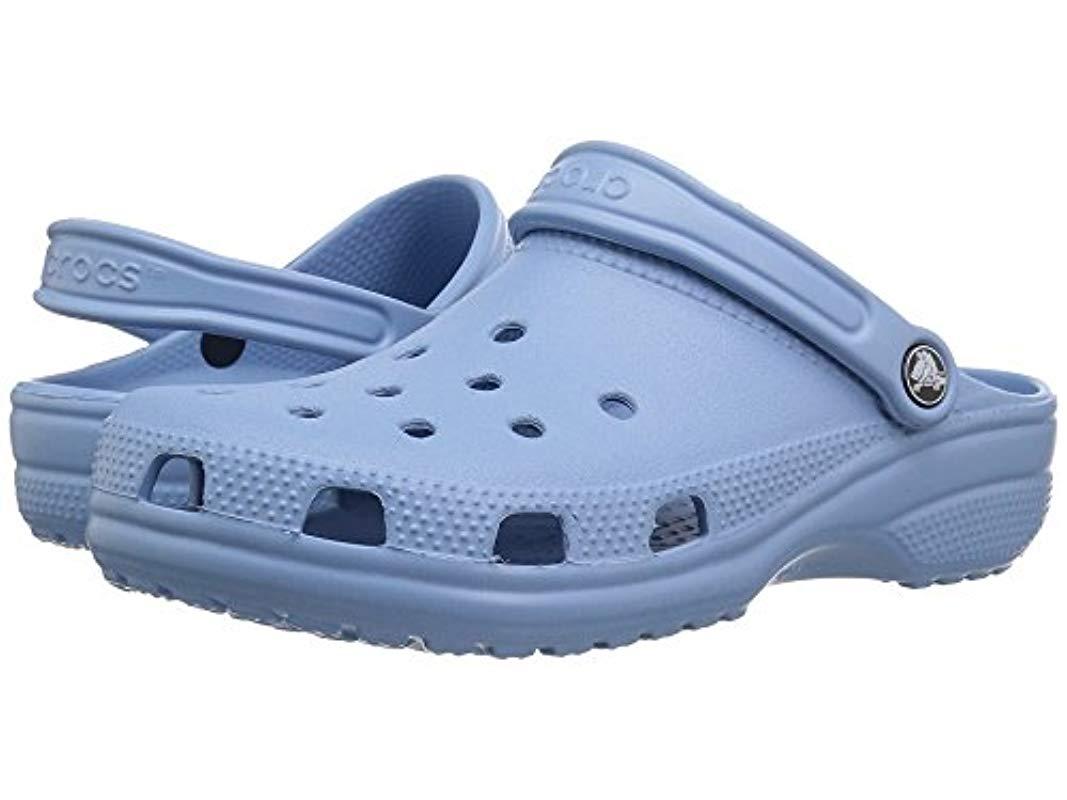 chambray blue crocs