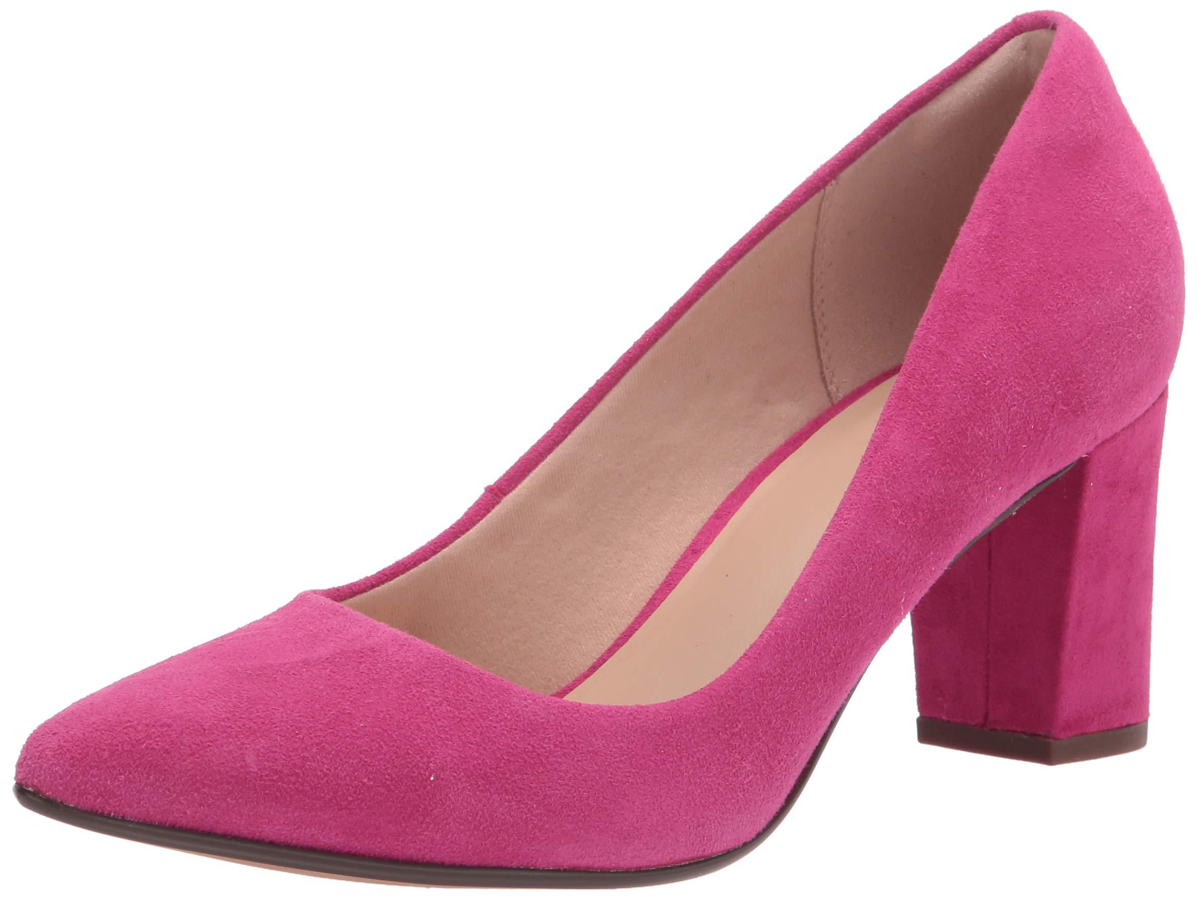 Clarks Leather Aubrie Sun in Hot Pink Suede (Pink) | Lyst