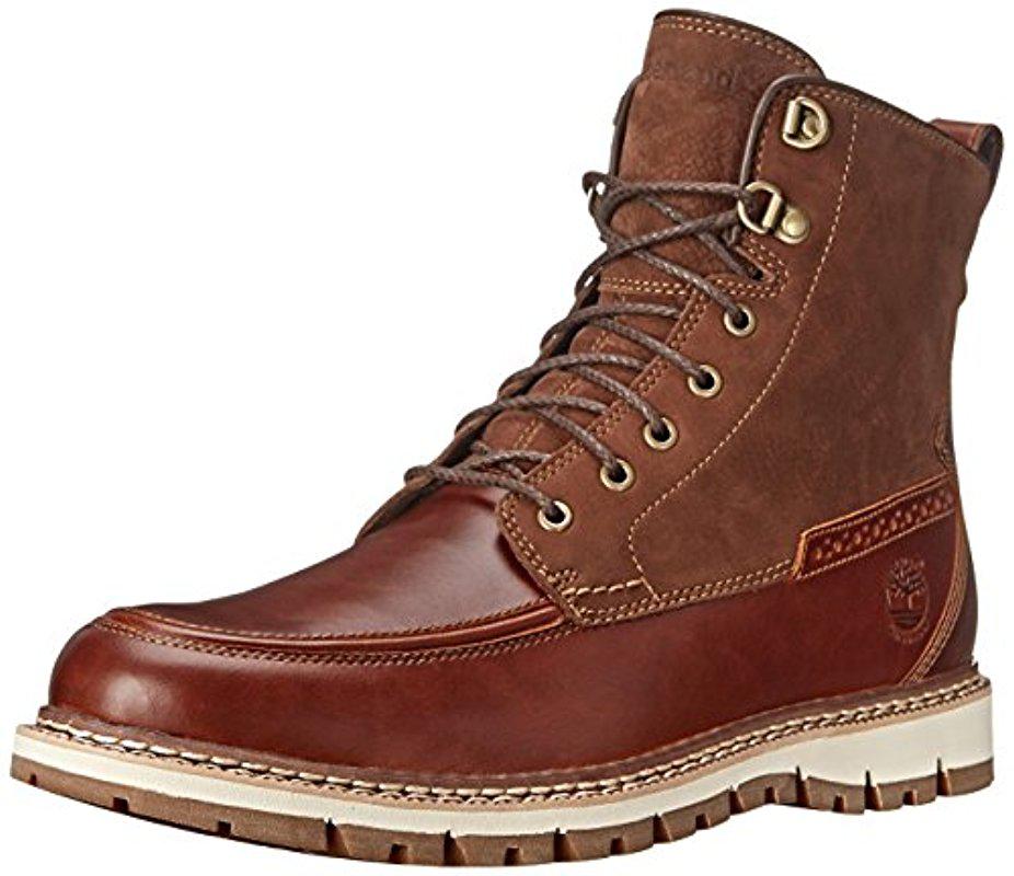 Timberland Leather Britton Hill Moc-toe Waterproof Boot in Brown for Men |  Lyst