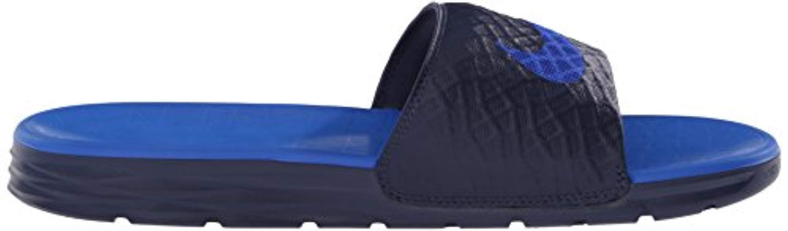 Nike Benassi Solarsoft Slide Athletic Sandal in Blue for Men | Lyst