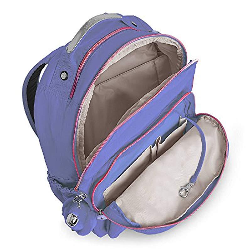 kipling purple backpack