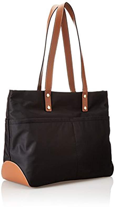 Calvin Klein Synthetic 2 Zh Nylon Tote Shoulder Bag in Black/Gold (Black) |  Lyst