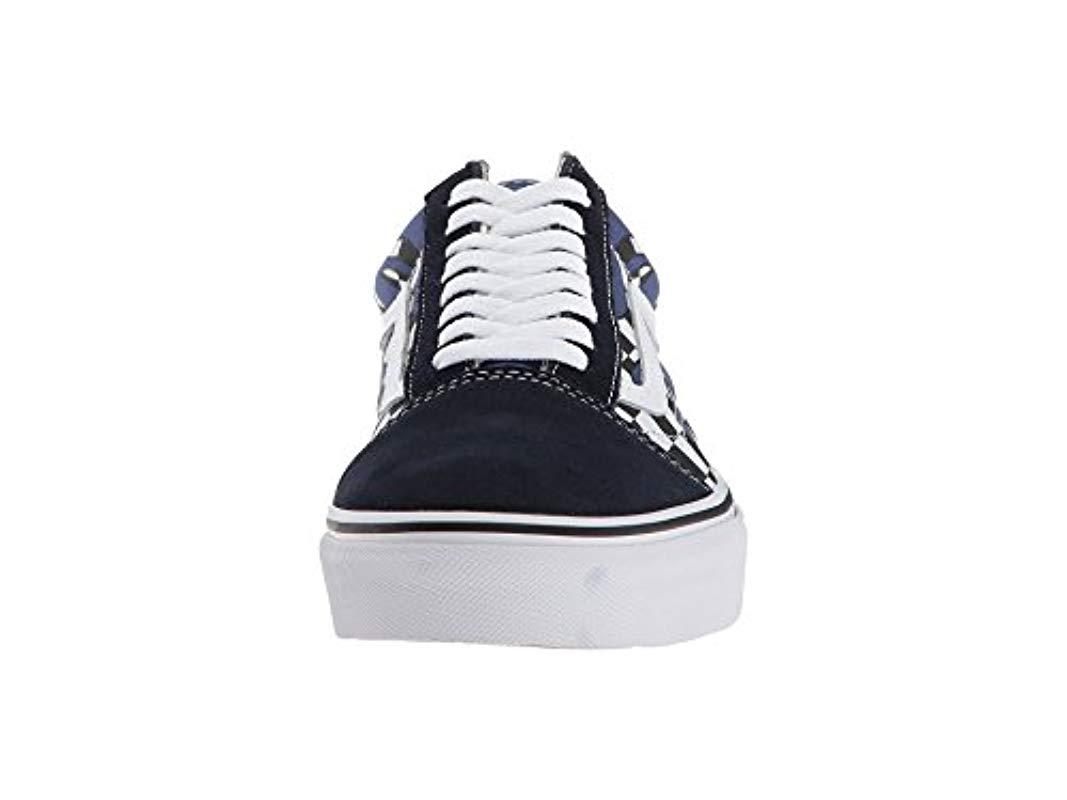 navy blue flame vans