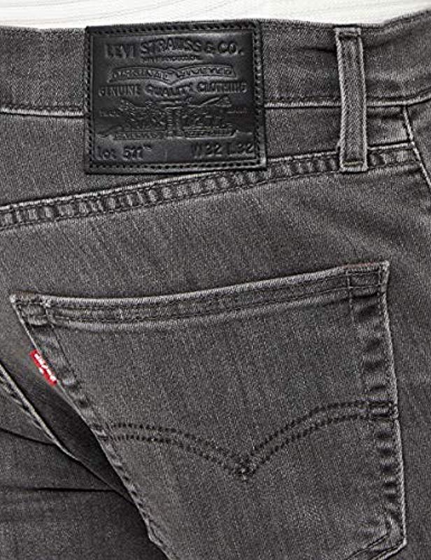 Levi's Denim 511 Slim Fit Jeans in Grey for Men - Save 63% | Lyst UK
