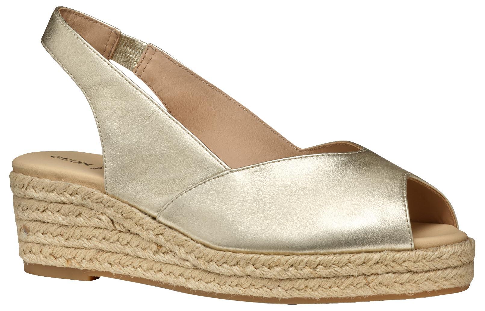 Geox Iberide A Sleehak Sandaal in het Zwart | Lyst NL