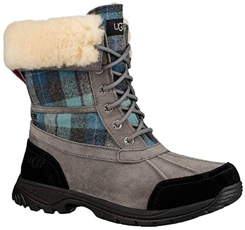 ugg plaid snow boots