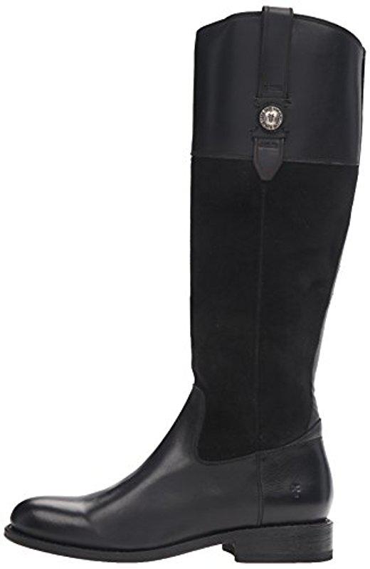 jayden button tall leather & suede boot