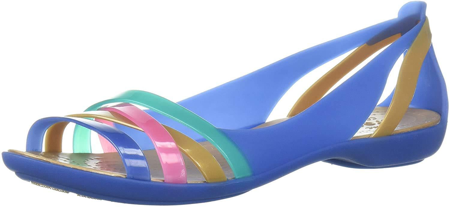 Crocs™ Isabella Huarache 2 Flat W Sandal in Blue | Lyst