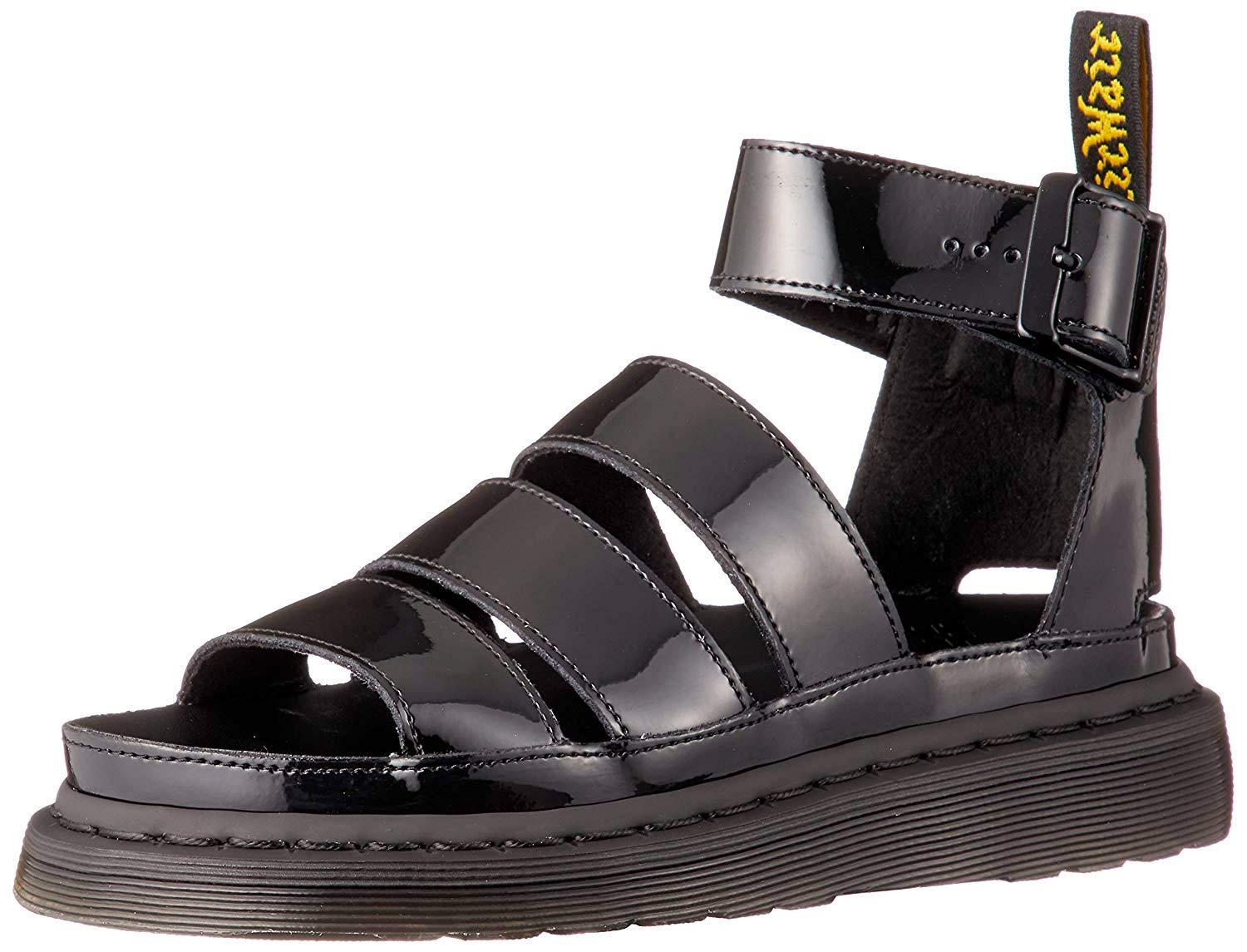 Dr. Martens Voss Leather Double Strap Sandals in Black - Save 58% - Lyst