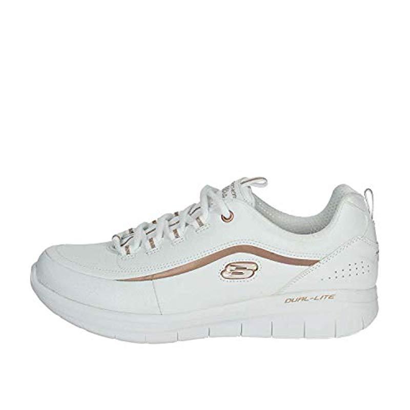 Skechers Synergy 2.0-heavy Metal Trainers in White | Lyst UK