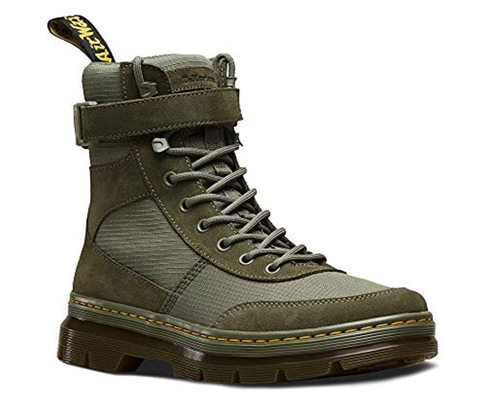Dr. Martens Synthetic Combs Nylon Combat Boot in Khaki (Green) for Men ...