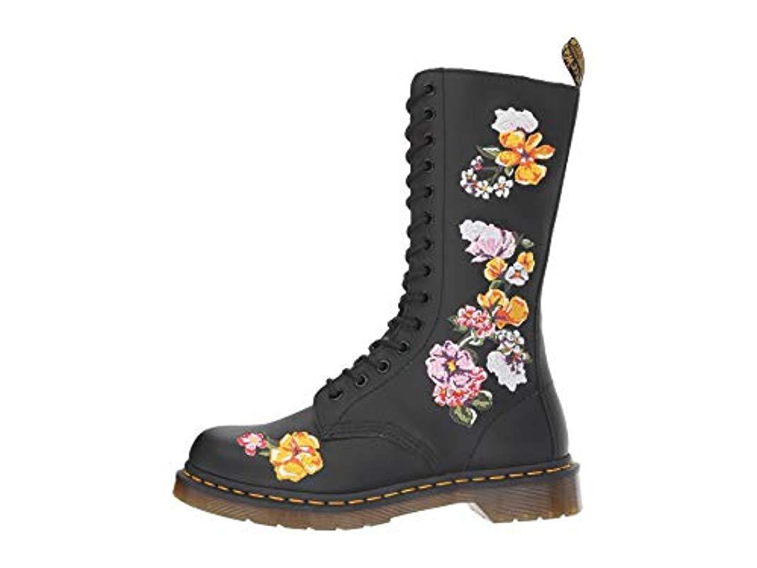 Dr. Martens Leather 1914 Vonda Ii Floral (black Softy T) Boots | Lyst UK