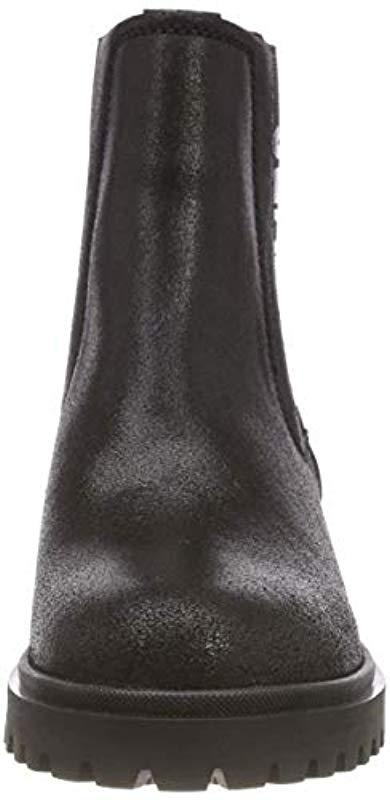 tommy hilfiger metallic cleated chelsea boot