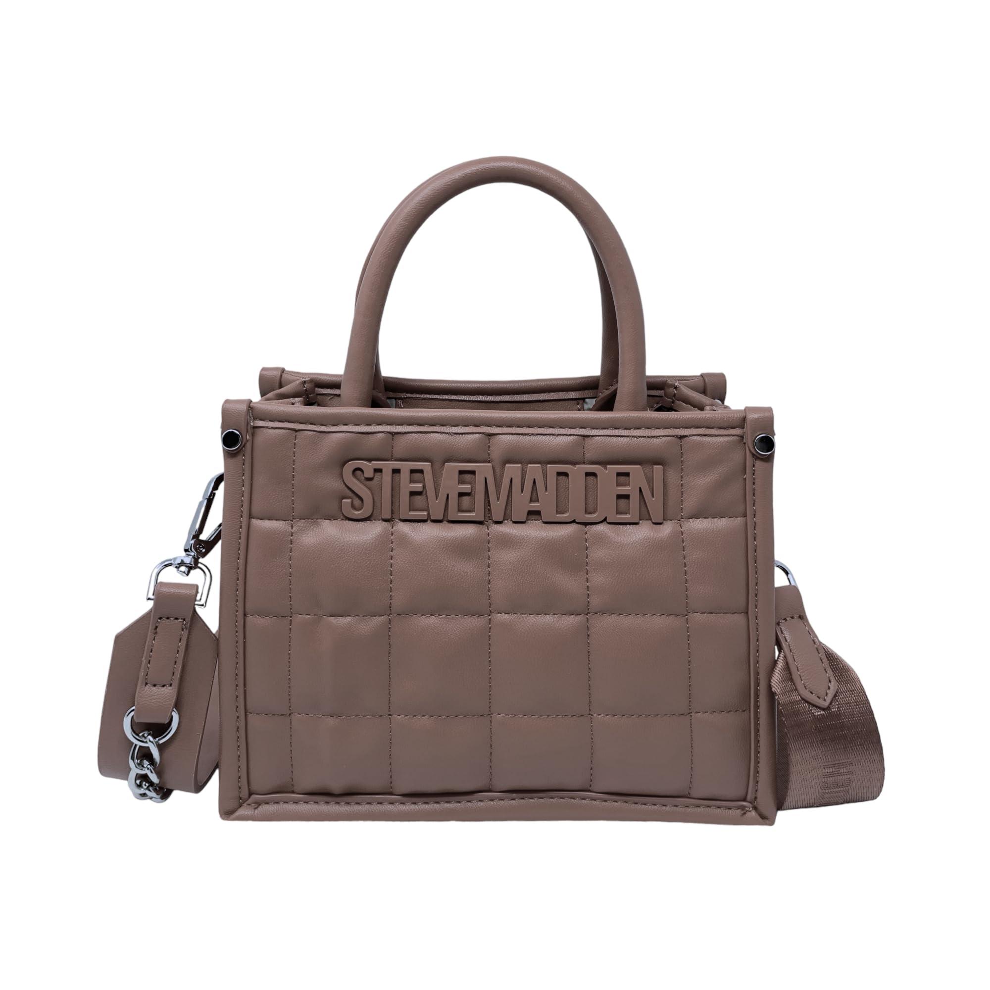 Brown Steve Madden Purses Totes Steve Madden Bmarios Monogram Tote
