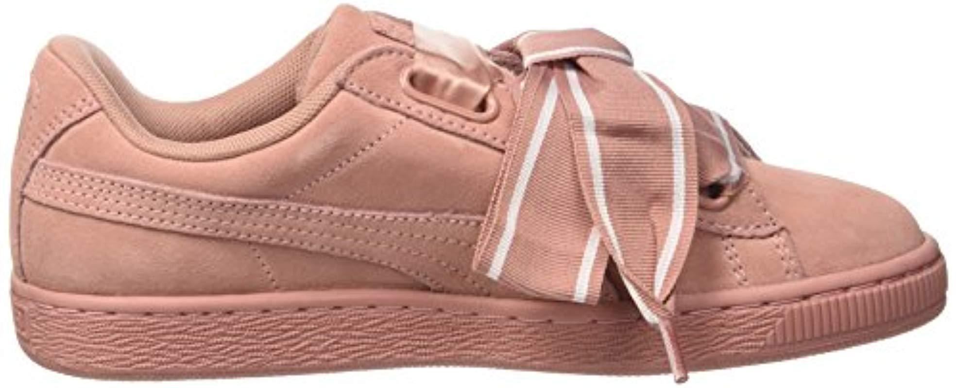 PUMA Suede Heart Satin Ii W 364084-03 Trainers in Pink (Brown) - Save 85% -  Lyst
