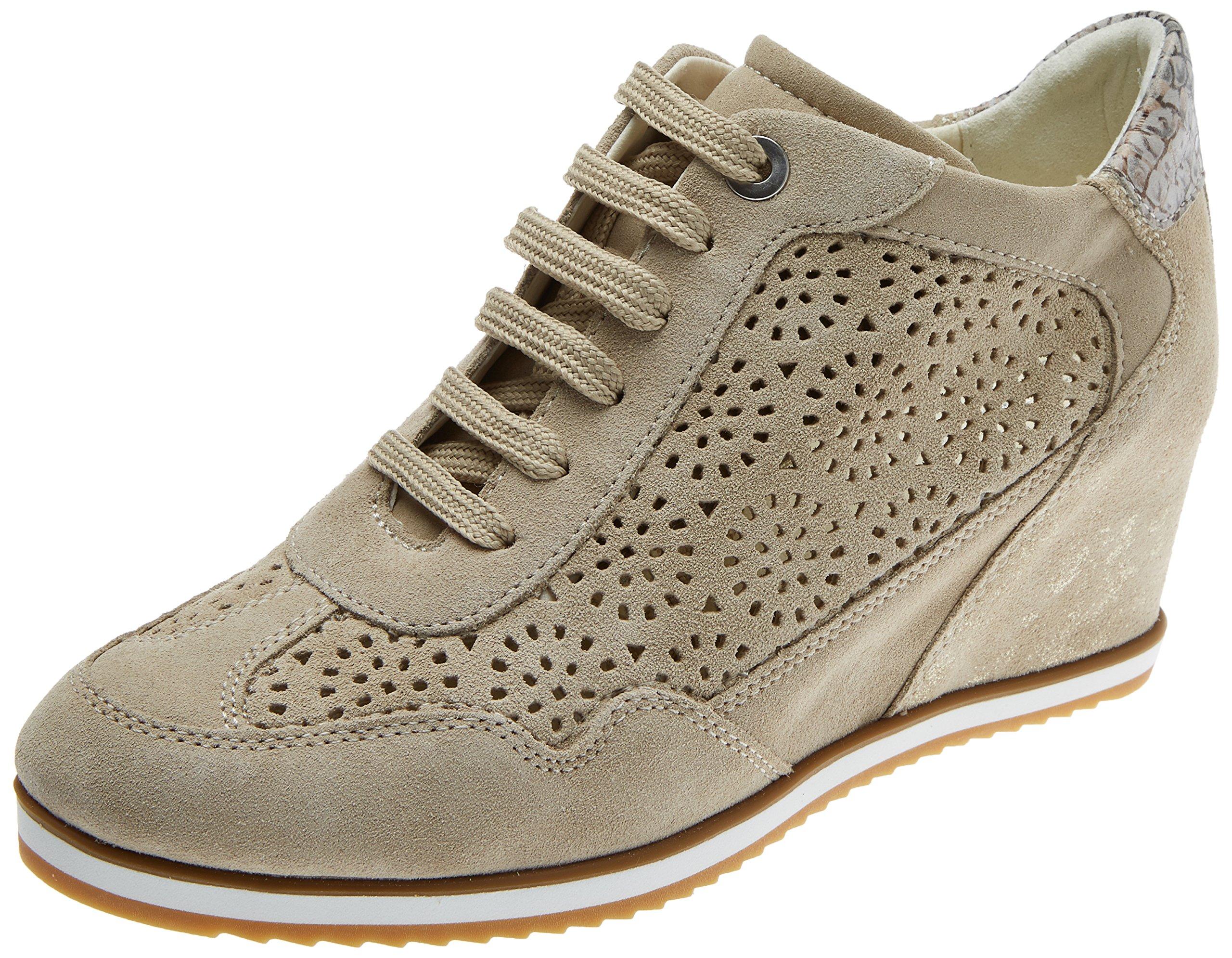 Geox D Illusion B Trainers in Natural | Lyst UK