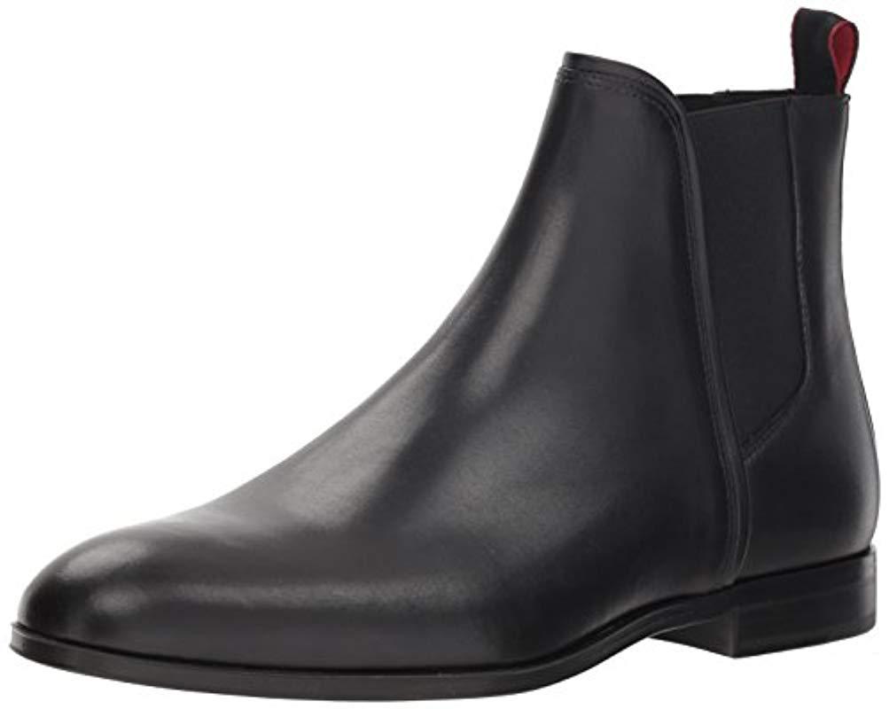 BOSS by HUGO BOSS Boheme Leather Chelsea Boot in Black for Men -