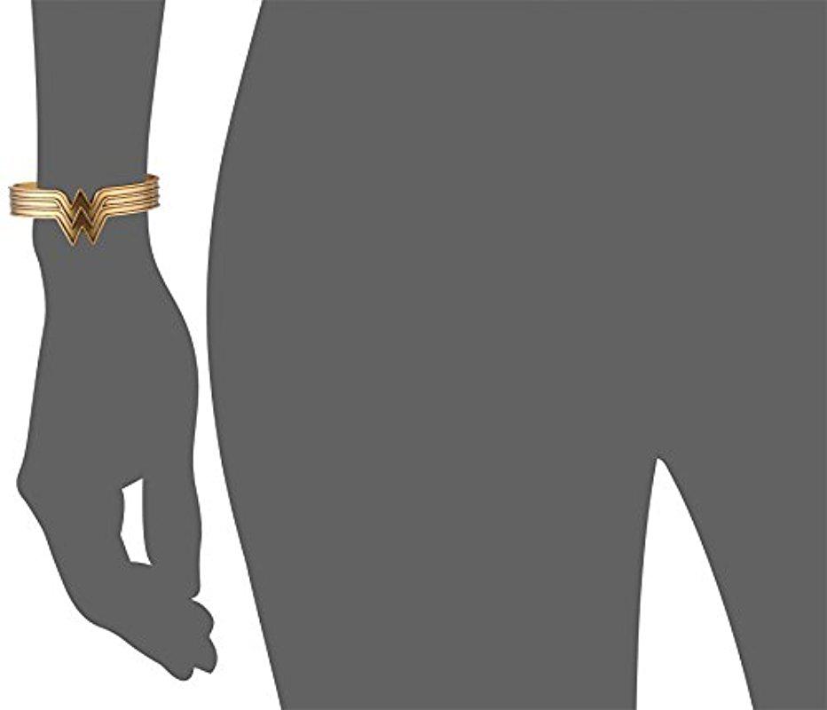 ALEX AND ANI Wonder Woman Cuff Bracelet in Rafaelian Gold (Metallic) Lyst