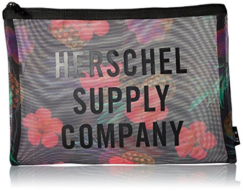 herschel mesh pouch